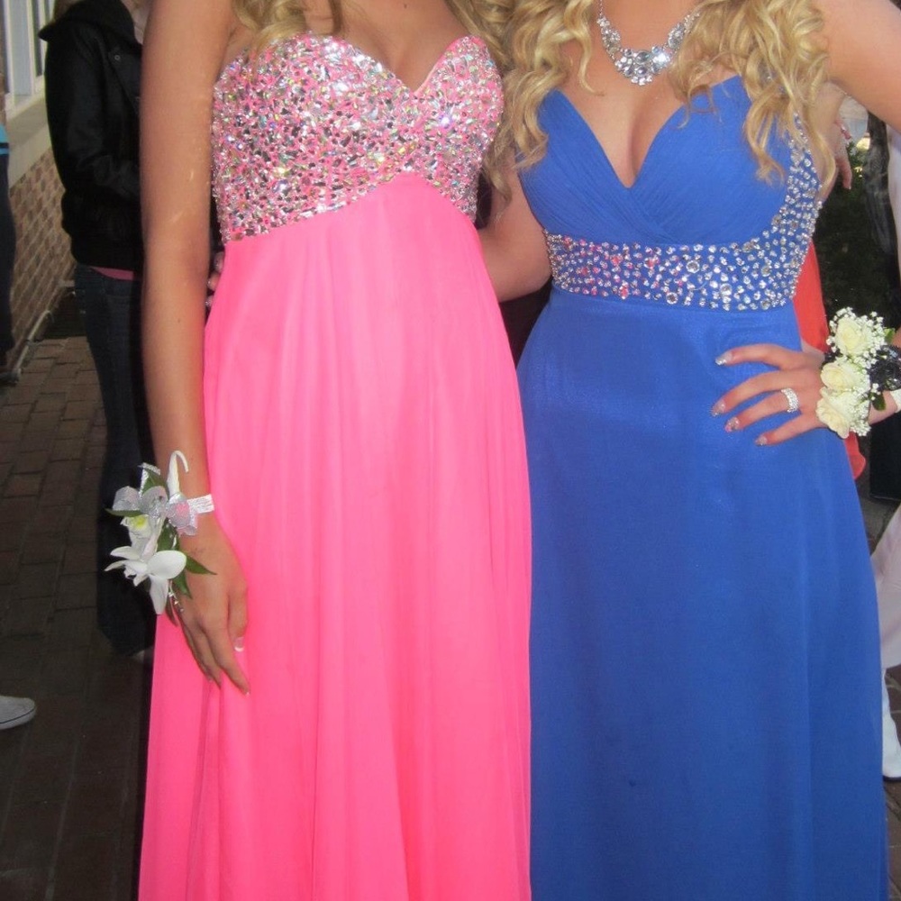 Neon Pink Prom Dress